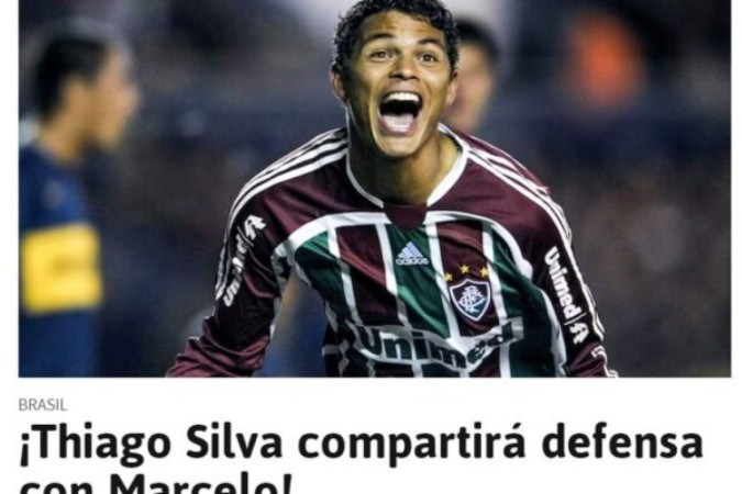 Jornal inglês Daily Mail repercute contratação do Fluminense -  (crédito: Foto: Reprodução / Site The Daily Mail)