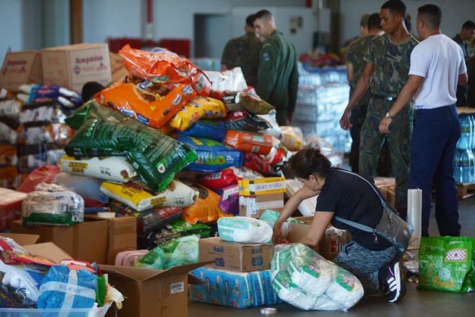 O governo salientou que os brasilienses precisam estar atentos à condição dos donativos -  (crédito:  Ed Alves/CB/DA.Press)