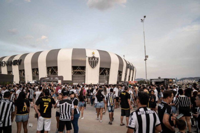 Torcida do Galo deve lotar mais uma vez as dependências da Arena MRV - (crédito: Foto: Daniela Veiga / Atlético) Torcida do Galo deve lotar mais uma vez as dependências da Arena MRV - (crédito: Foto: Daniela Veiga / Atlético)