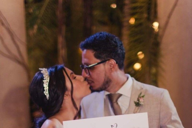 Caricaturas no casamento de Jéssica e Tiago