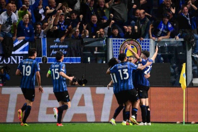 Momento do gol marcado por Lookman - Foto: Marco Bertorello/AFP via Getty Images - (crédito: Marco Bertorello/AFP via Getty Images) Momento do gol marcado por Lookman - Foto: Marco Bertorello/AFP via Getty Images - (crédito: Marco Bertorello/AFP via Getty Images)