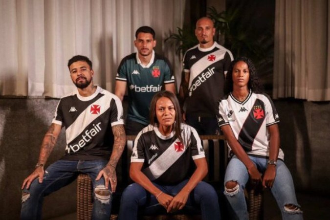 Estreia da camisa com novo patrocinador será no próximo domingo -  (crédito: Foto: Divulgação Betfair e Vasco da Gama)