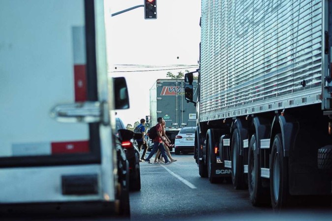 O roubo de carga no DF é feito principalmente na região conhecida como Polo JK, na divisa entre a capital do país e municípios de Goiás  -  (crédito:  Kayo Magalhães/CB/D.A Press)