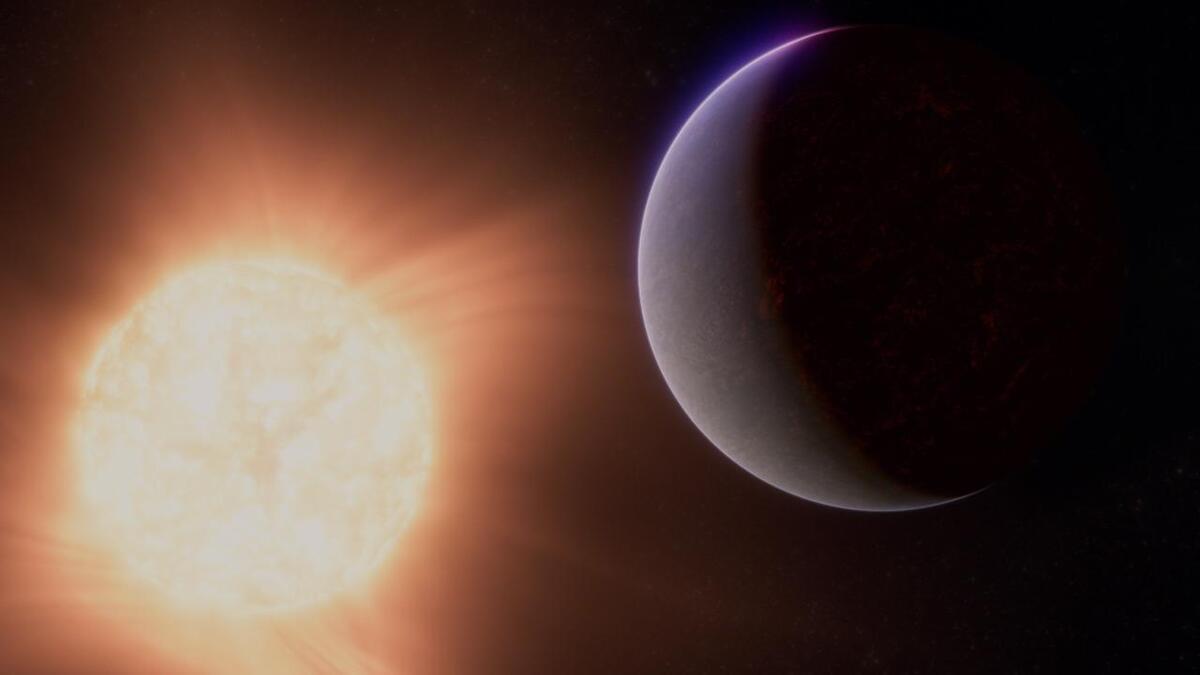 Webb encontra gases atmosféricos em torno de exoplaneta chamado 'Super Terra'