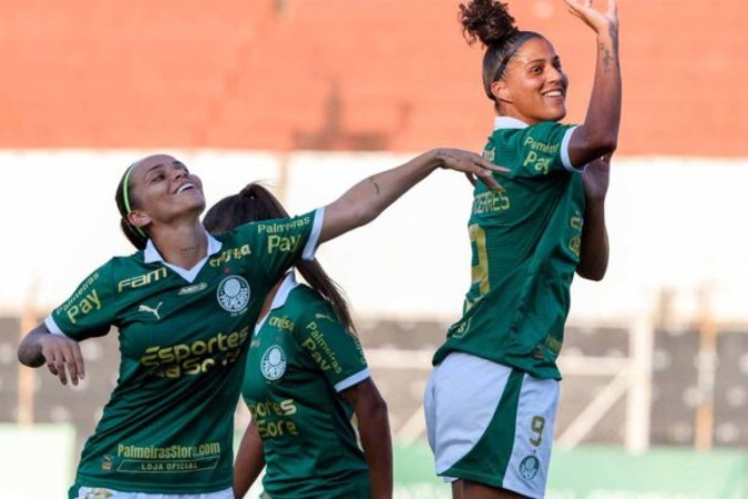  Partida entre Palmeiras e Santos, v..lida pela d..cima rodada do Campeonato  Brasileiro Feminino, no Est..dio Jayme Cintra, em Jundia..-SP. (Foto: Fabio Menotti/Palmeiras/by Canon)
     -  (crédito:  FABIO MENOTTI)