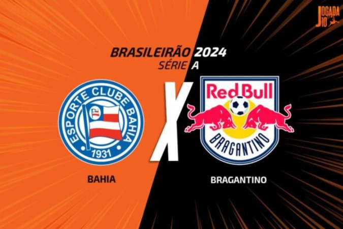 Bahia e RB Bragantino duelam em Salvador, neste domingo -  (crédito: Foto: Arte Jogada10)