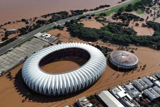 Casa do Internacional, Estádio Beira-Rio não possui condições de treino e jogo -  (crédito: Reprodução da internet)