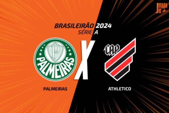 Palmeiras e Athletico medem forças na Arena Barueri -  (crédito: Foto: Arte Jogada10)