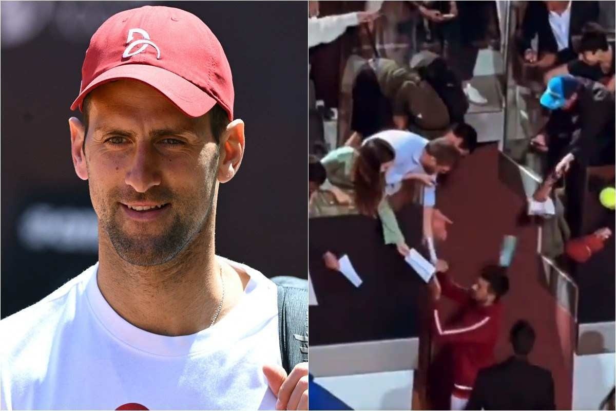 Novak Djokovic é atingido por garrafa depois de jogo em Roma