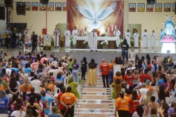 Festa de Pentecostes 2024. Em destaque o Padre Moacir Anastacio -  (crédito:  Ed Alves/CB/DA.Press)