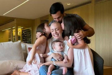 Fabiana Justus e a família -  (crédito: Reprodução/ Instagram)