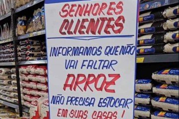 Supermercado em BH acalma clientes e diz que não vai faltar arroz - Redes sociais