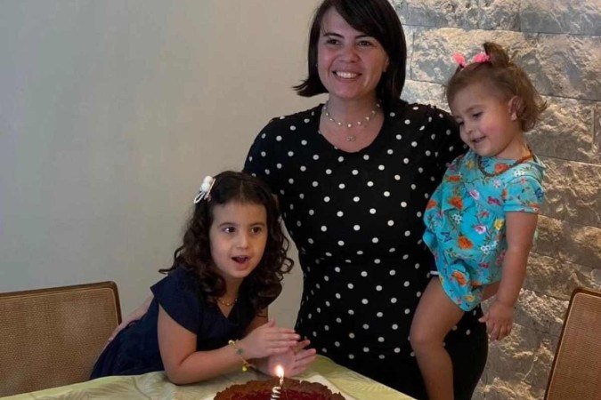 Rebeca Costa, Ana Lis e Mia celebrando aniversário