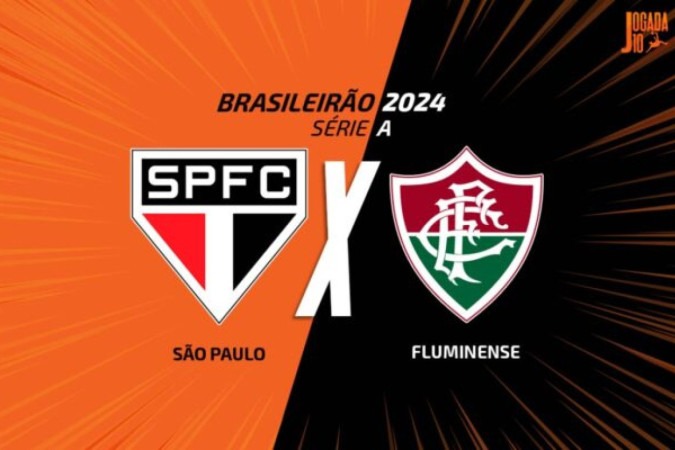 São Paulo e Fluminense se enfrentam nesta segunda-feira (13), às 20h, pela 6ª rodada do Brasileirão -  (crédito: Arte / Jogada 10)