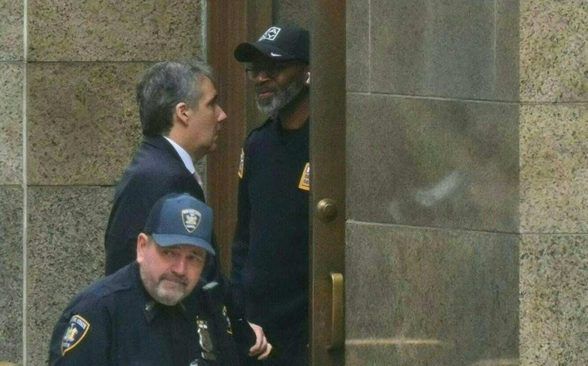 Michael Cohen chega &agrave; Corte Criminal de Manhattan para prestar depoimento, em Nova York 