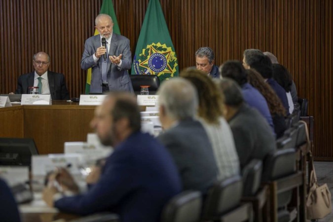  presidente Luiz Inácio Lula da Silva participa de uma reunião ministerial para apresentar novas medidas de auxílio para ao estado do Rio Grande do Sul que sofre com as enchentes.     -  (crédito:  Joédson Alves/Agência Brasil)