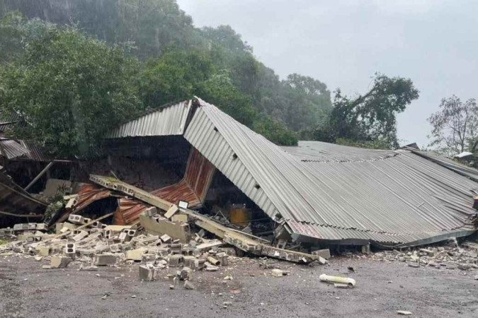 Caxias do Sul soma oito mortes em consequência de deslizamentos causados pelas chuvas -  (crédito: Andréia Copini/Prefeitura de Caxias do Sul)