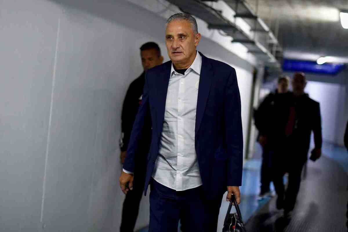 Tite, técnico do Flamengo -  (crédito: Marcelo Cortes/CRF)