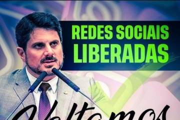 Senador Marcos Do Val reativa redes sociais após bloqueio de quase 11 meses  -  (crédito: Reprodução @marcosdoval)