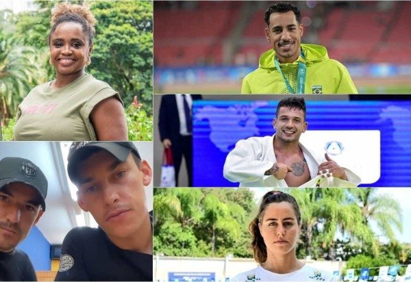 Reprodução/Instagram @daiane_gs_; Reprodução/Instagram @remobrasil; ERNESTO BENAVIDES / AFP; Anderson Neves/CBJ; Reprodução/Instagram @vivijungblut