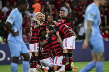 Flamengo venceu o Bolívar e segue vivo na Libertadores - Foto: Pablo Porciuncula / AFP via Getty Images -  (crédito: Foto: Pablo Porciuncula / AFP via Getty Images)