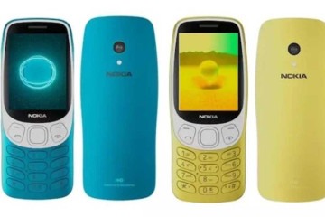 O celular continua com o design retrô e ainda conta com o famoso jogo da 'cobrinha' -  (crédito: Divulgação/Nokia)