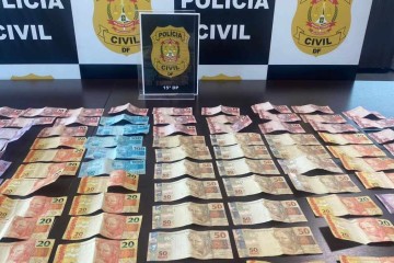 Thiago dos Santos, acusado de tráfico de drogas, foi preso nesta terça-feira com R$2,2 mil, em espécie. Polícia investiga a origem do dinheiro -  (crédito: PCDF)