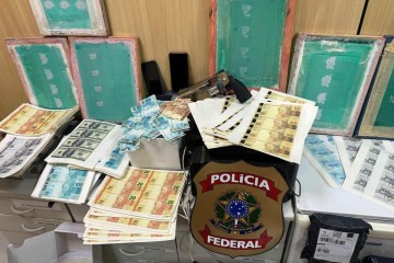 Investigação iniciada no final do ano passado pela Polícia Federal apreendeu cerca de R$ 7.300.000,00 em notas falsas
  -  (crédito: PFDF )