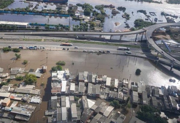 Desde o dia 29 de abril os princiais rios do Rio Grande do Sul começaram a transbordar em função do grande volume de chuvas -  (crédito:  Mauricio Tonetto / Secom)