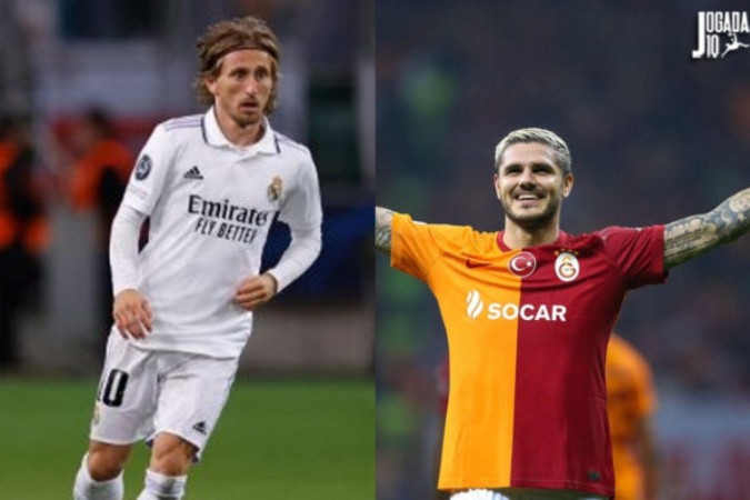 Modric e Icardi estão na mira do Como para 2024/25 - Foto: Divulgação/Real Madrid e Hossein/AFP via Getty Images -  (crédito: Divulgação/Real Madrid e Hossein/AFP via Getty Images)