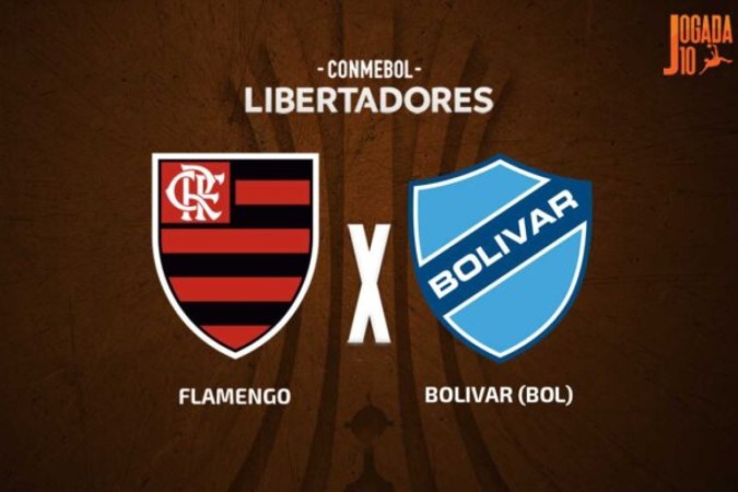 Flamengo x Bolívar -  (crédito: Foto: Arte Jogada10)