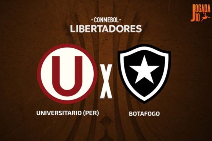 Universitario recebe o Botafogo em Lima  -  (crédito: Foto: Arte Jogada10)