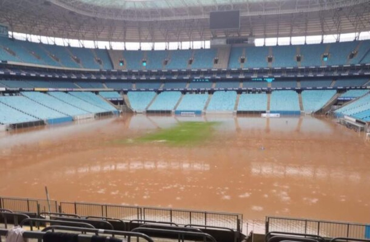 Engenheiro prega cautela sobre a Arena do Grêmio: ‘Tem que esperar a água diminuir’