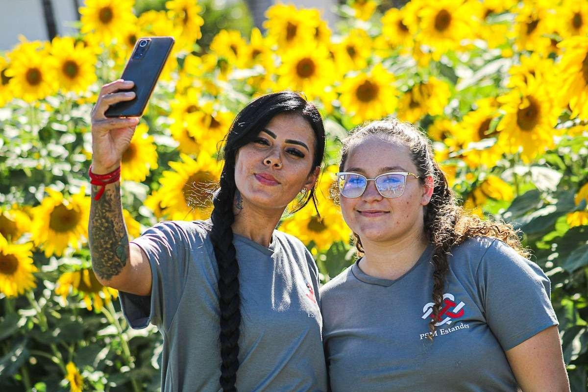 Rosiane e Maria Nathália sempre dão uma escapada para fazer selfies