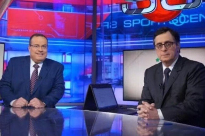 Paulo Soares e Antero fizeram dupla histórica na ESPN - (crédito: Reprodução/ESPN) Paulo Soares e Antero fizeram dupla histórica na ESPN - (crédito: Reprodução/ESPN)