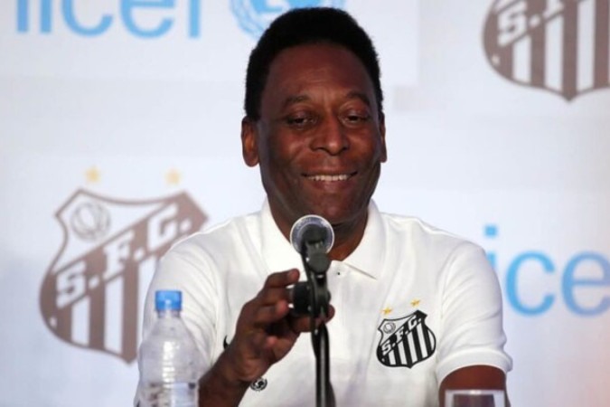 Pelé segue vivo no coração dos brasileiros -  (crédito: Foto: Pedro Ernesto Guerra Azevedo/Divulgação SantosFC)