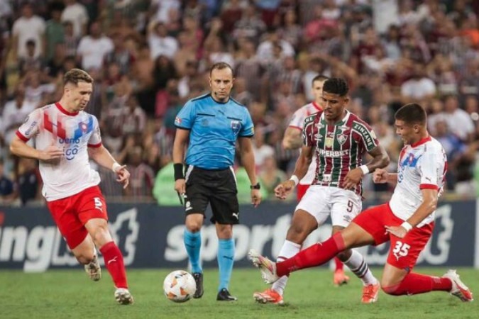  Rio de Janeiro, Brasil - 16/05/2024 - Maracan.. - .Fluminense enfrenta o Cerro Porte..o esta noite no Maracan.. pela 5.. rodada da fase de grupos da Conmebol Libertadores 2024..FOTO DE LUCAS MER..ON / FLUMINENSE FC..IMPORTANTE: Imagem destinada a uso institucional e divulga....o, seu uso comercial est.. vetado incondicionalmente por seu autor e o Fluminense Football Club...IMPORTANT: Image intended for institutional use and distribution. Commercial use is prohibited unconditionally by its author and Fluminense Football Club...IMPORTANTE: Im..gen para uso solamente institucional y distribuici..n. El uso comercial es prohibido por su autor y por el Fluminense Football Club.
     -  (crédito:  Lucas Mercon)