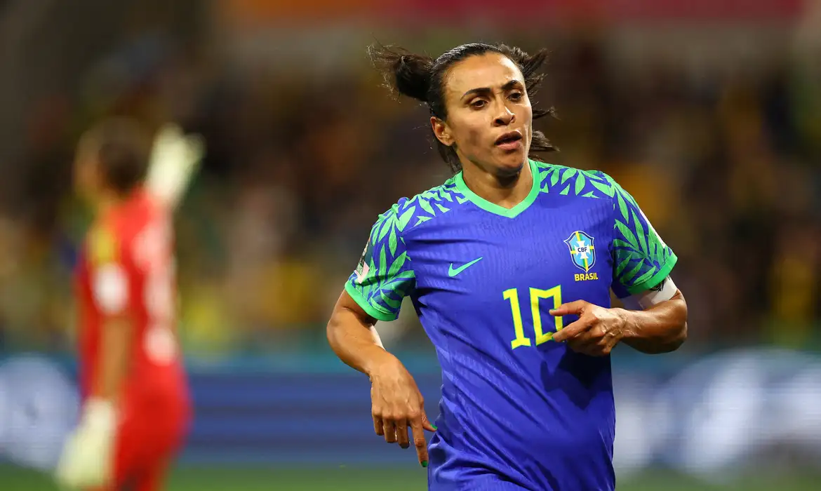 Marta celebra Copa do Mundo de 2027 no Brasil e defende 1º jogo no RS -  (crédito: EBC)