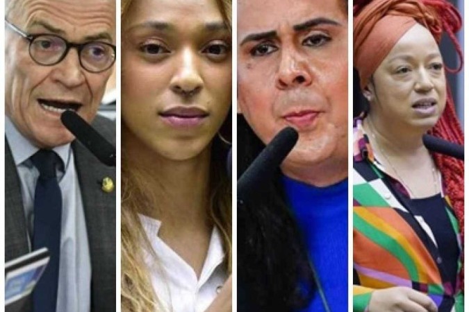 Senador Fábio Contarato, deputadas Érika Hilton, Duda Salabert e Daiana Santos   -  (crédito: Agência Senado/Agência Câmara)