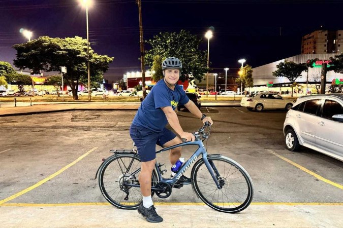 Paulo Roberto todos os dias usa sua bicicleta para ir ao trabalho -  (crédito: Arquivo Pessoal)