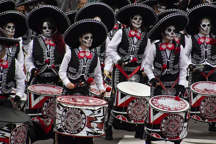 Tombado como Patrimônio Cultural Imaterial da Humanidade pela Unesco no ano de 2008, o Dia de Los Muertos é a maior festa popular do México. -  (crédito: Jesús Murillo / Secretaría de Cultura de la Ciudad de México)