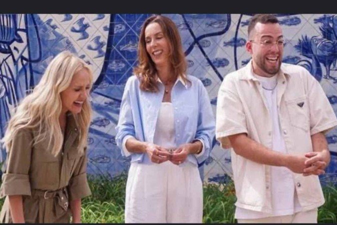 Eliana, Andreia Pimentel e Lucas Rangel