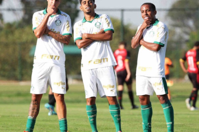Palmeiras lidera grupo do Estadual Sub-20 com cinco vitórias e um empate -  (crédito: Foto: Fabio Menotti/Palmeiras)
