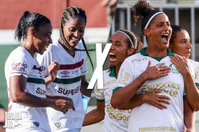 Fluminense e Palmeiras se enfrentam pelo Brasileirão feminino  -  (crédito:  - Foto: MARINA GARCIA / FLUMINENSE FC; Luiz Guilherme Martins/Palmeiras)