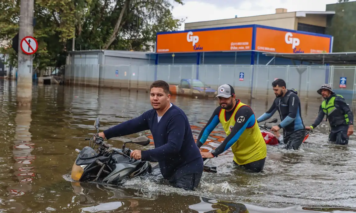 Nível do Guaíba cai 17 cm em Porto Alegre e segue baixando    -  (crédito: EBC)