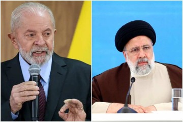 'Minhas condolências aos familiares de todas as vítima, ao governo e ao povo iraniano', disse Lula -  (crédito: Fábio Rodrigues Pozzebom/Agência Brasil e AFP PHOTO / HO / IRANIAN PRESIDENCY)