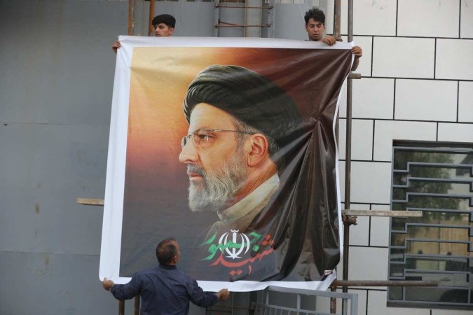 A morte de Raisi ocorreu em um momento de enormes tensões entre o Irã e Israel, tendo como pano de fundo a guerra na Faixa de Gaza, iniciada em 7 de outubro -  (crédito: AHMAD AL-RUBAYE/AFP)