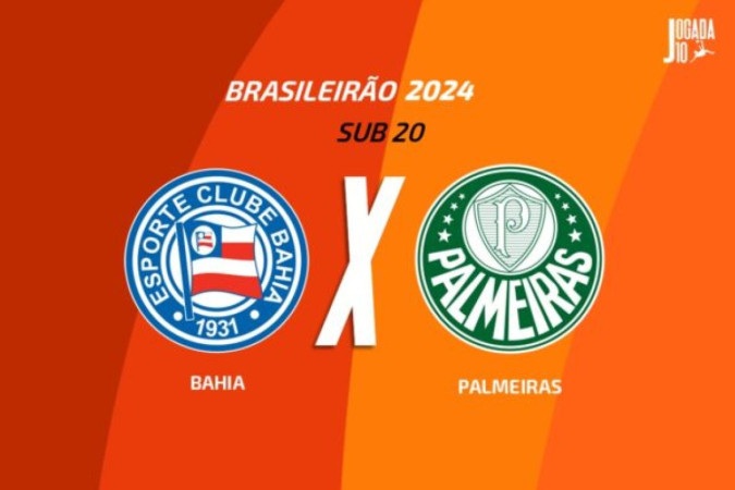 Bahia e Palmeiras duelam pelo Brasileirão Sub 20 -  (crédito: Foto: Arte/Jogada10)