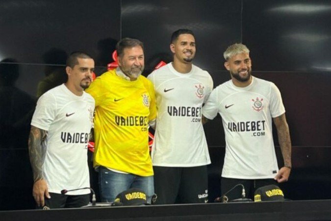 Corinthians fechou patrocínio com a Vaidebet por três temporadas -  (crédito: Foto: Divulgação/Corinthians)