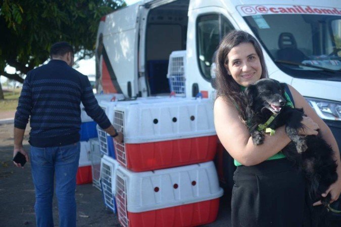  20/05/2024 Credito: Ed Alves/CB/DA.Press. Cidades Mais de 30 animais resgatados no Rio Grande do Sul ser..o recebidos em Bras..lia. Ado....o encaminhada para algumas fam..lias do DF, em parceria com ONGs e protetores. ..
    